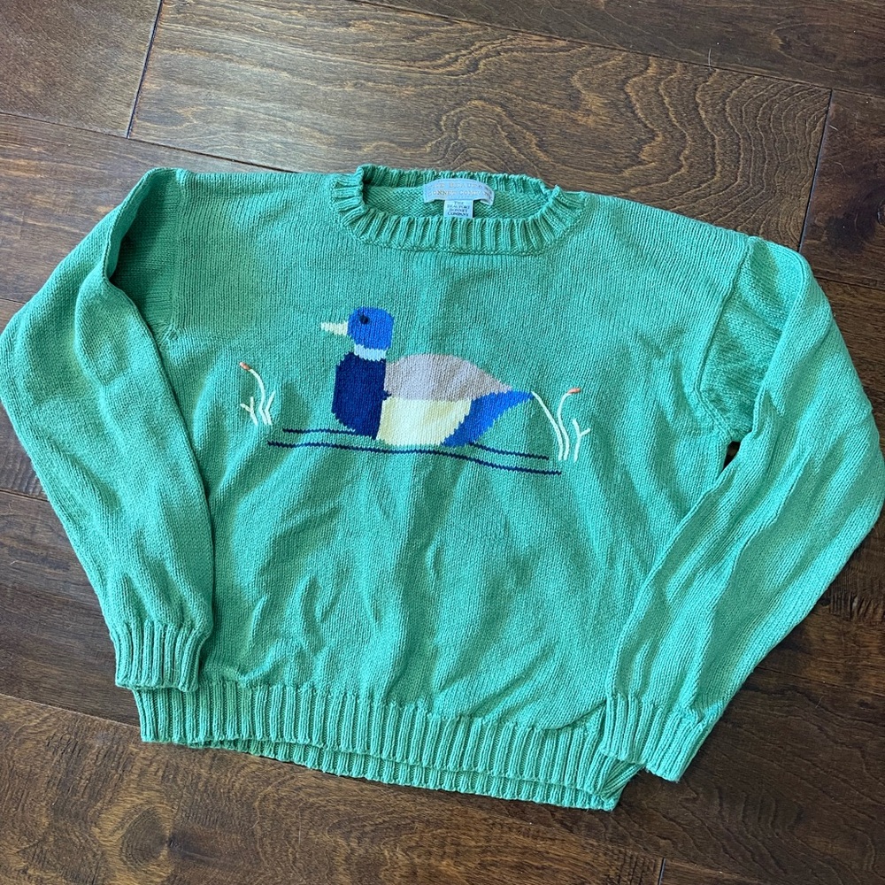 TBBC Mallard Duck Isaac’s Intarsia Sweater- sz 7